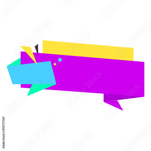 Wallpaper Mural Origami sale banner label badge blank design template Torontodigital.ca