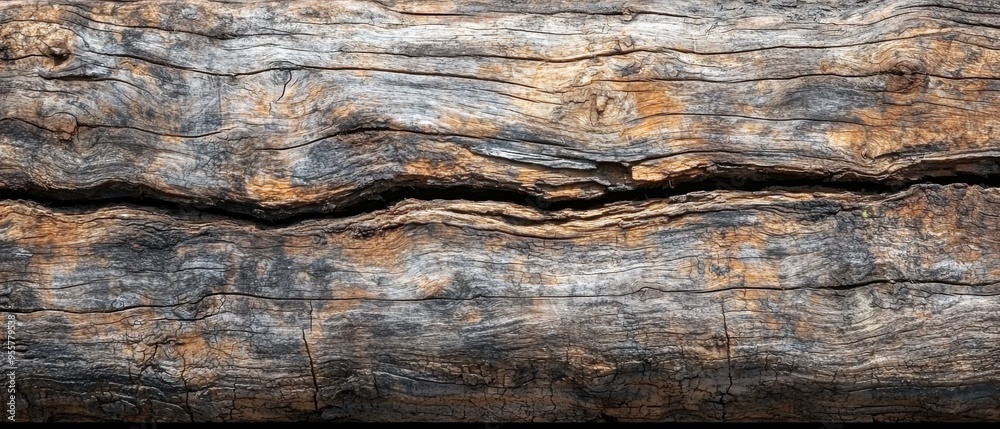 Aged Weathered Wood With Detailed Texture Showcasing Natural History and Resilience in a Rustic Setting Aged Weathered Wood With Detailed Texture Showcasing Natural History and Resilience in a Rustic Setting