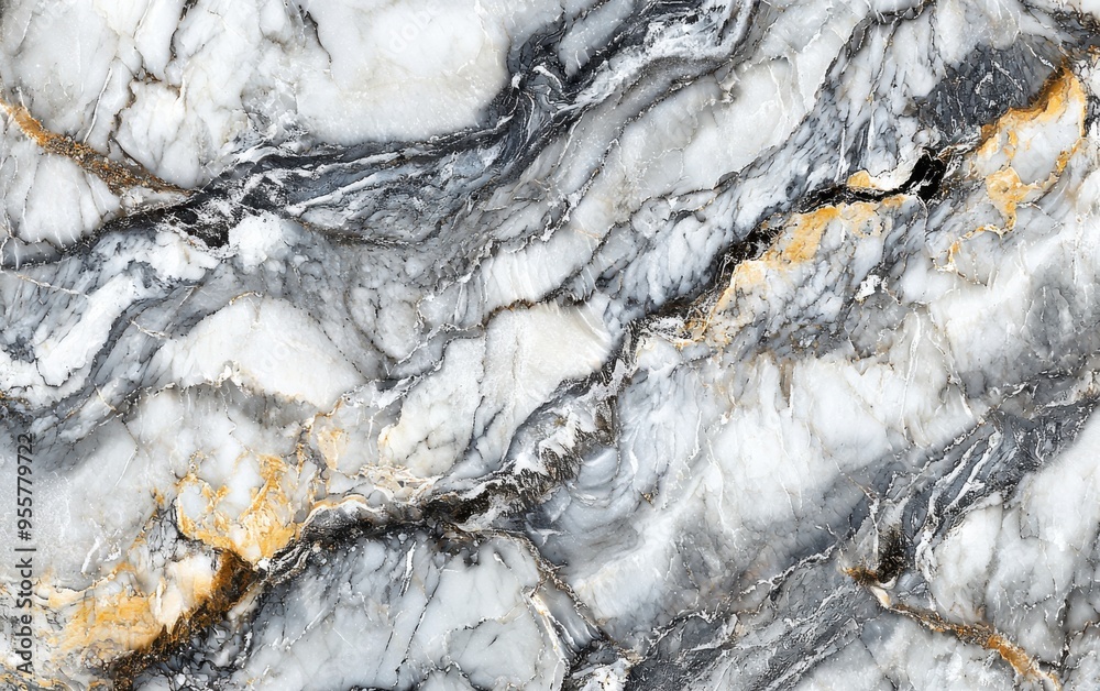 Polished Marble Surface Showcasing Intricate Gray and White Patterns With Hints of Gold, Ideal for Elegant Interior Design Projects Polished Marble Surface Showcasing Intricate Gray and White Patterns With Hints of Gold, Ideal for Elegant Interior Design Projects