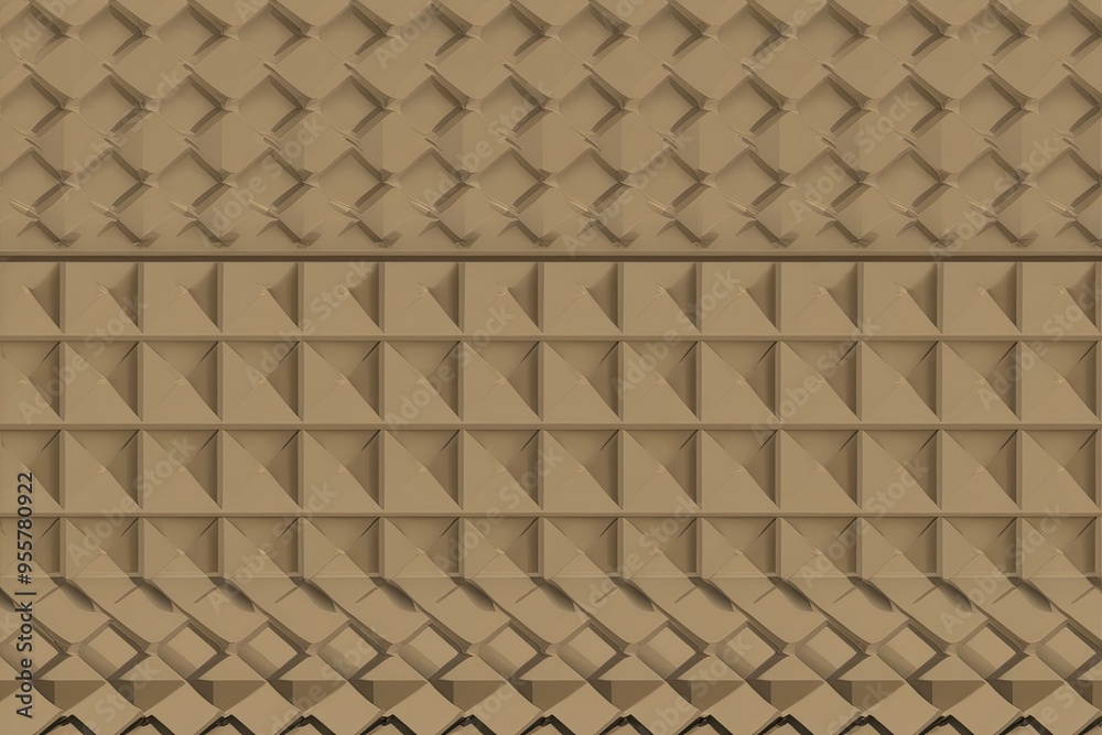 Classic Three-Dimensional Beige Lattice Background Illustration Classic Three-Dimensional Beige Lattice Background Illustration