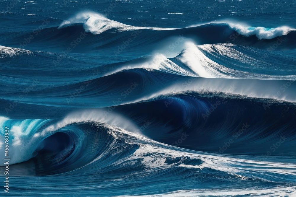 Vibrant Indigo Blue Water Patterns with Energetic Flow Dynamics Vibrant Indigo Blue Water Patterns with Energetic Flow Dynamics
