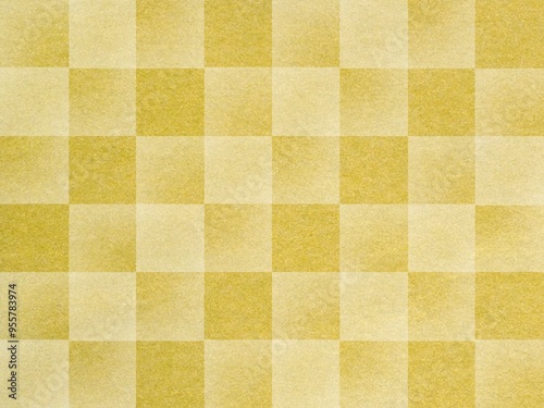 金色の市松模様が豪華な背景イラスト