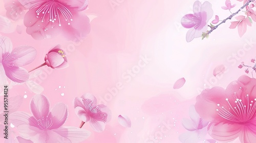 Stunning Pink Flower Beam Teacher's Day Display Board Background: A Lovely and Heartfelt Visual. Showcasing Appreciation and Celebration