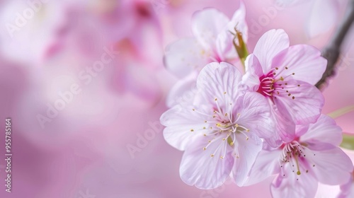 Delicate Pink Cherry Blossoms