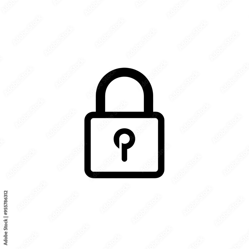 Lock Icon Minimal, Simple Logo Lock Lock Icon Minimal, Simple Logo Lock