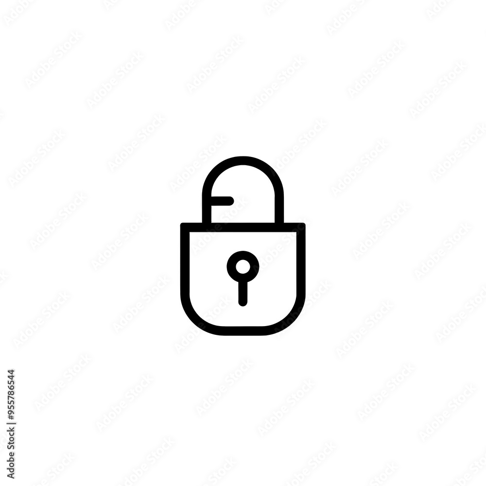 Lock Icon Minimal, Simple Logo Lock Lock Icon Minimal, Simple Logo Lock
