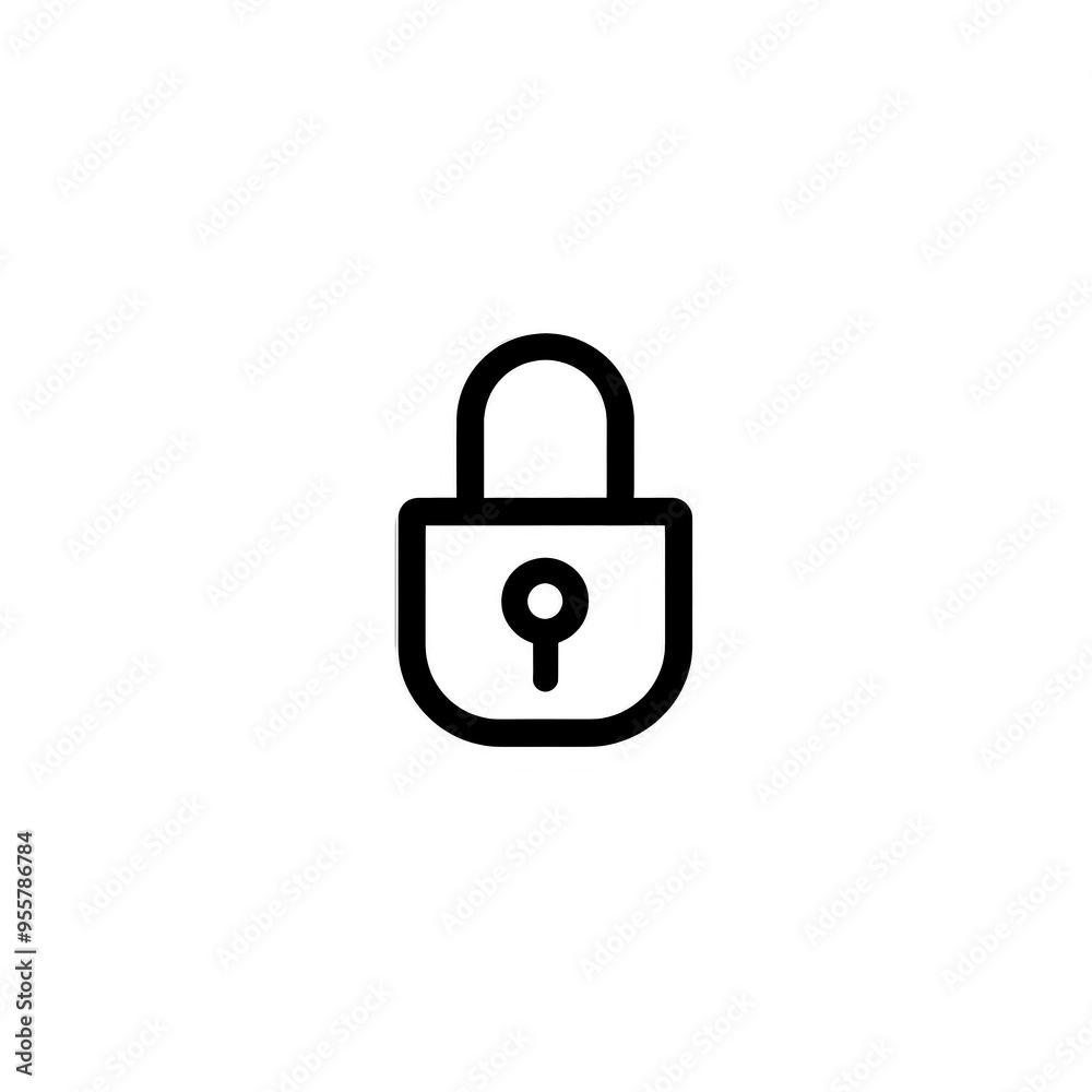 Lock Icon Minimal, Simple Logo Lock Lock Icon Minimal, Simple Logo Lock