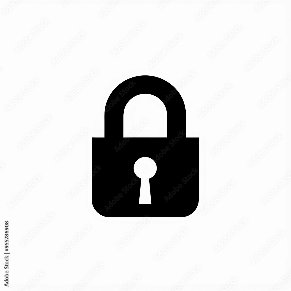 Lock Icon Minimal, Simple Logo Lock Lock Icon Minimal, Simple Logo Lock