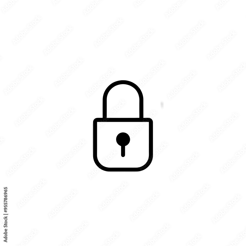 Lock Icon Minimal, Simple Logo Lock Lock Icon Minimal, Simple Logo Lock