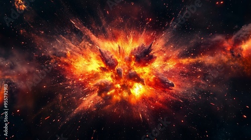 Wallpaper Mural Spectacular Cosmic Explosion Illuminating the Dark Universe Torontodigital.ca