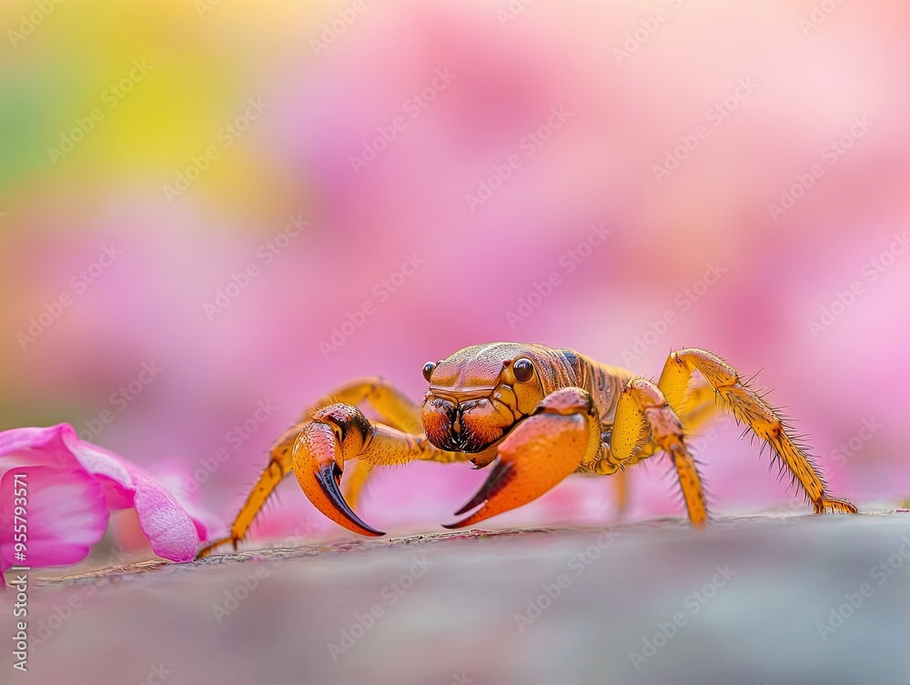 Fototapeta premium Scorpion Isolated on Cute Background