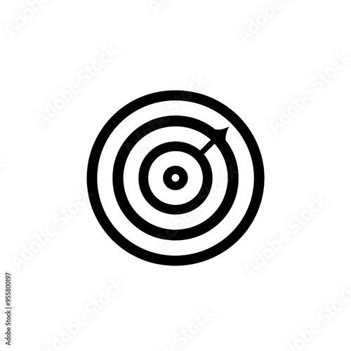 Target Icon, Minimal Simple Logo