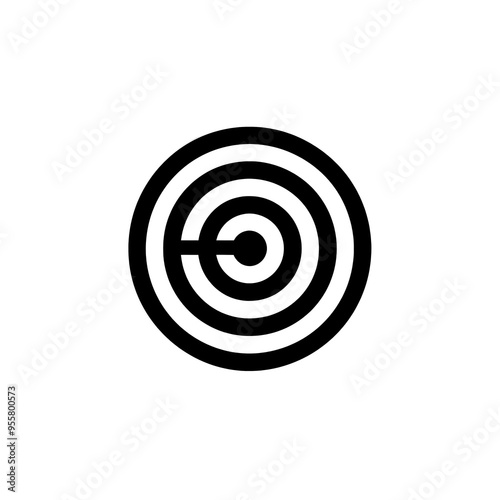 Target Icon, Minimal Simple Logo