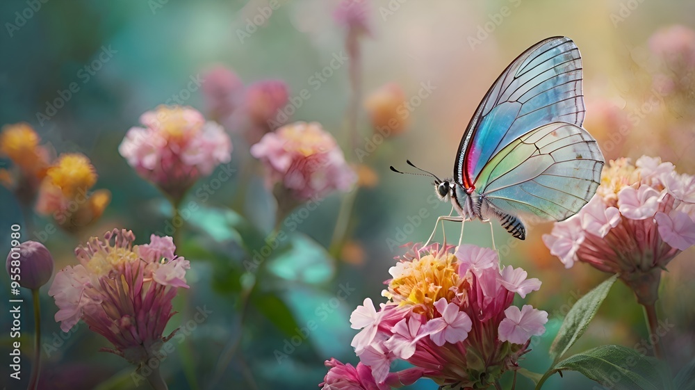 Obraz premium butterfly on a flower