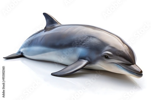 dolphin white background