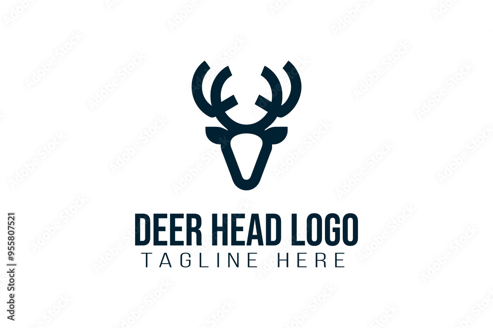deer head logo deer head logo