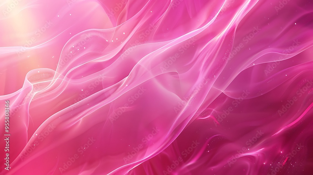 Fototapeta premium Abstract pink background with a magenta trend color, featuring AI-generated textures and smooth gradients, ideal for contemporary designs.