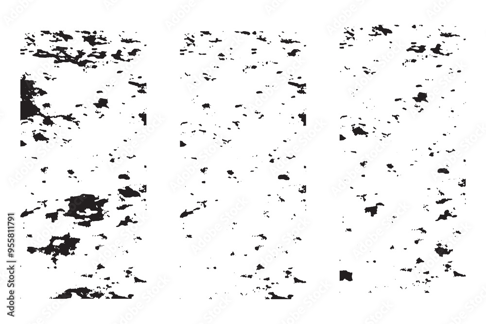 Fototapeta premium Set of Black and white grunge with a textured background 
