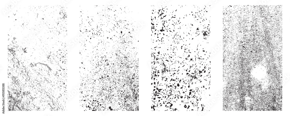 Set of Black and white grunge with a textured background Set of Black and white grunge with a textured background