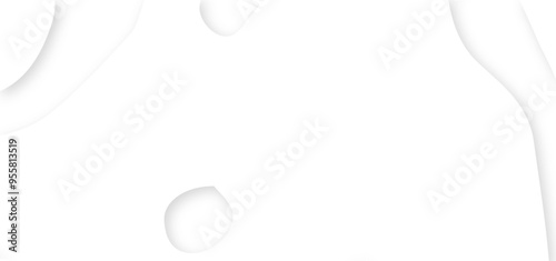 Abstract White 3d origami or cut paper topographic background illustration. White paper cut decoration textured with wavy layers 3d topography relief background.	
