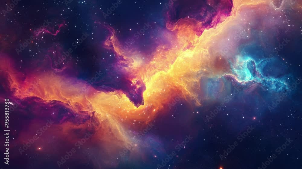 nebula galaxy particles space background