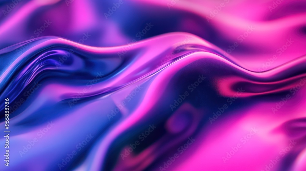 Abstract Wavy Purple and Blue Liquid Background Abstract Wavy Purple and Blue Liquid Background