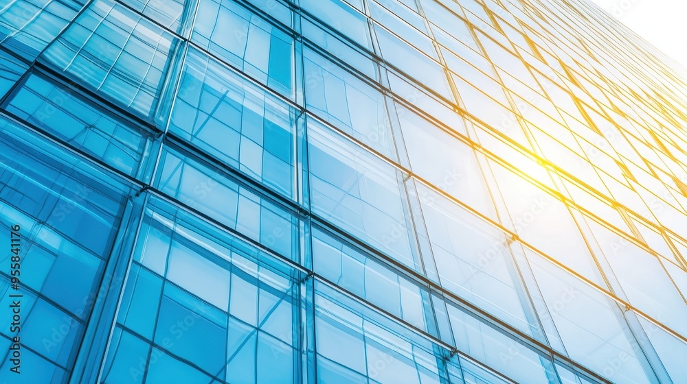 Modern Glass Facade Building Architecture Abstract Background Modern Glass Facade Building Architecture Abstract Background
