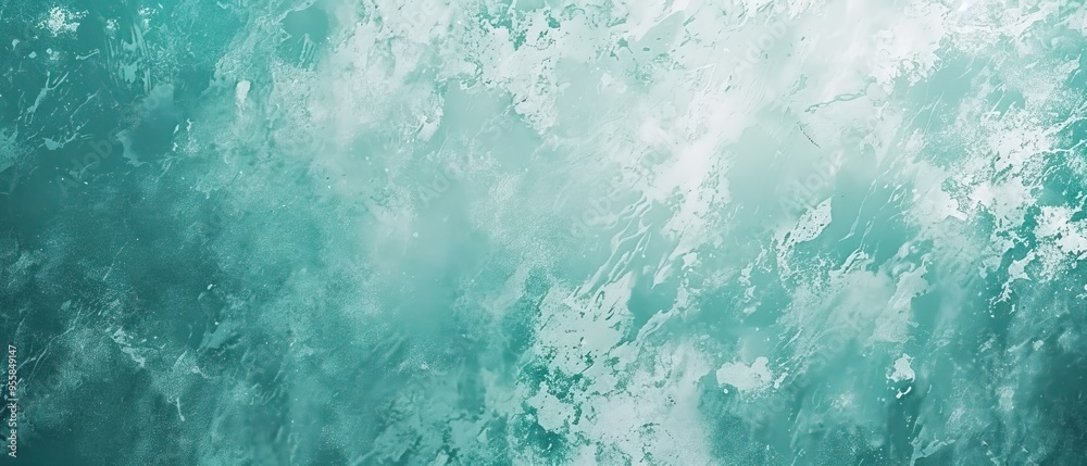 Obraz premium Abstract Teal and White Textured Background