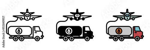 Refueling Tanker icon, an aircraft designed to refuel other aircraft mid-flight, extending their operational range and mission duration.