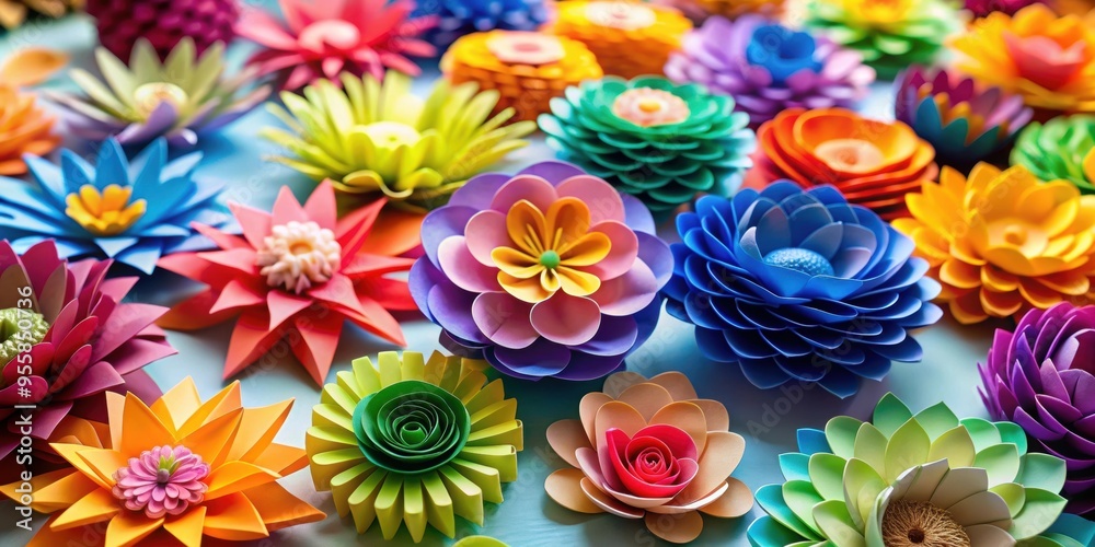 Crafting colorful paper flowers from scratch, DIY, crafts, handmade, creative, paper, flowers, colorful, decoration, project, art Crafting colorful paper flowers from scratch, DIY, crafts, handmade, creative, paper, flowers, colorful, decoration, project, art