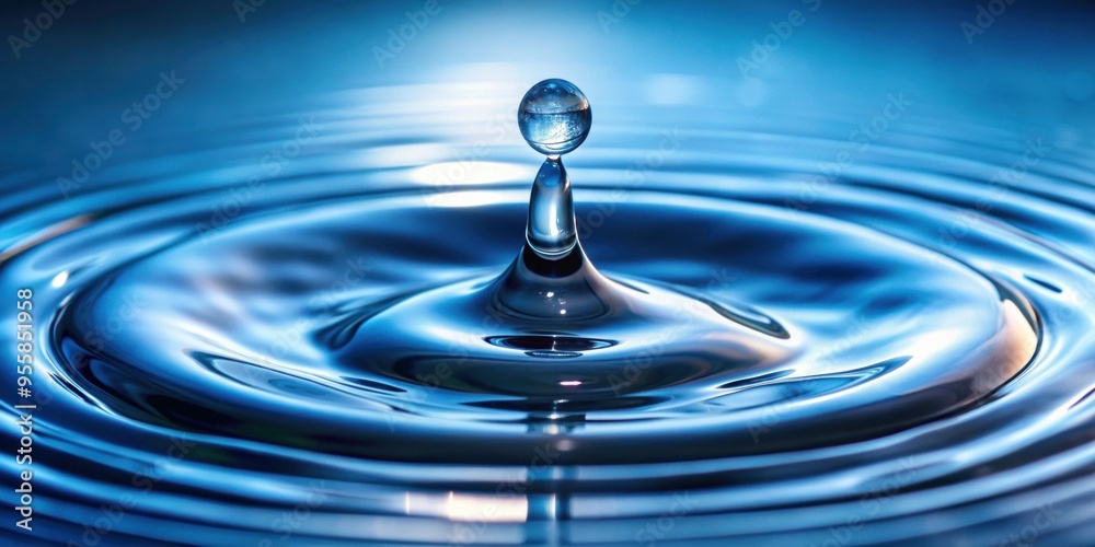 Close-up of a pure drop of water on a surface, water, droplet, liquid, freshness, purity, clean,macro, close-up, clear Close-up of a pure drop of water on a surface, water, droplet, liquid, freshness, purity, clean,macro, close-up, clear