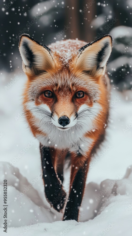 Red Fox in Winter Wonderland Red Fox in Winter Wonderland