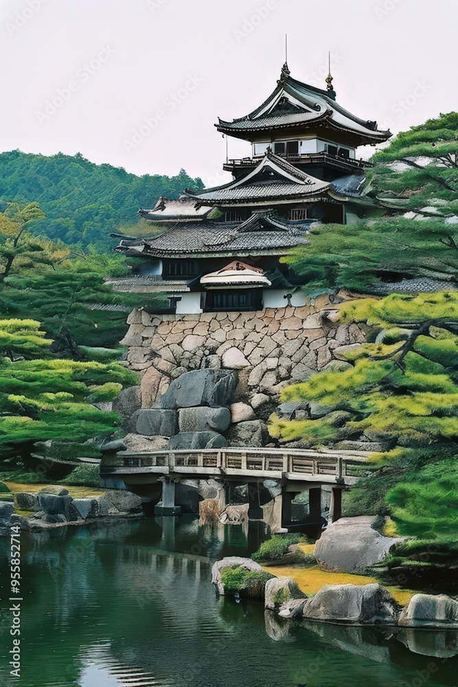 the AI Image Generator, Beautiful spring Japanese Garden the AI Image Generator, Beautiful spring Japanese Garden