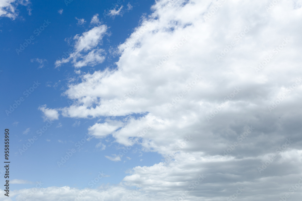 Blue sky and white clouds background material Blue sky and white clouds background material