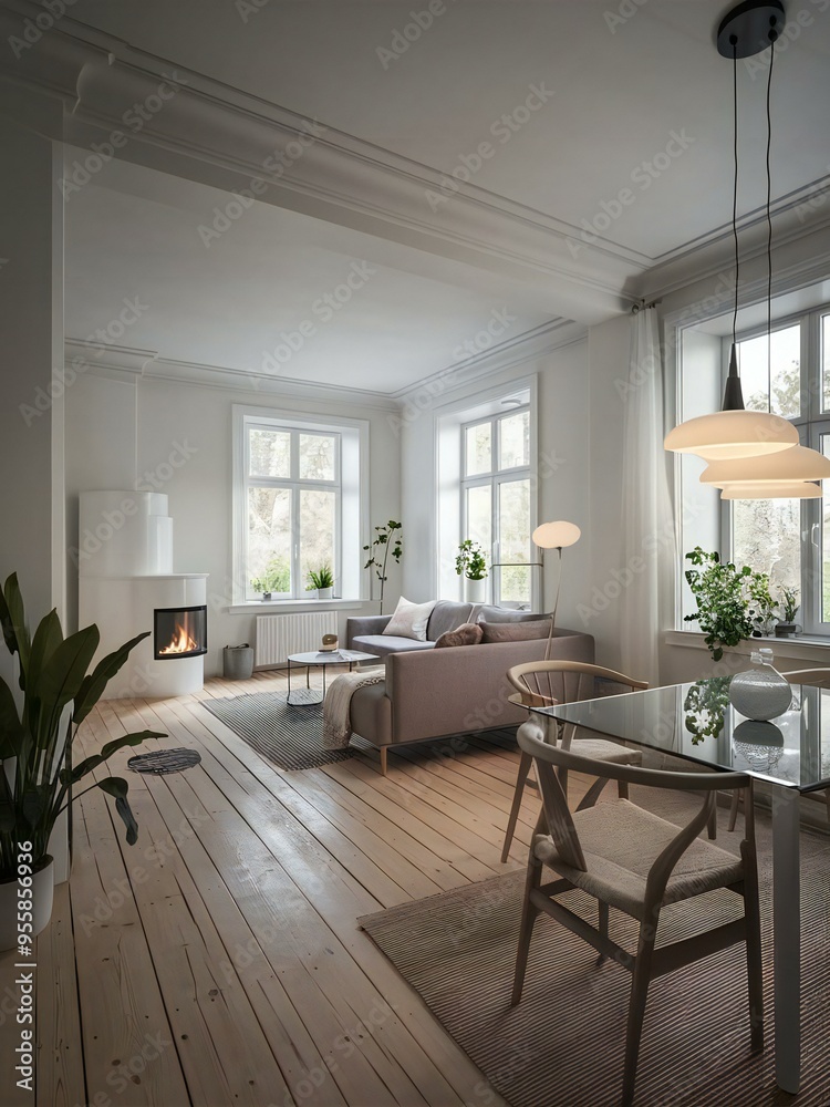 Fototapeta premium living room interior