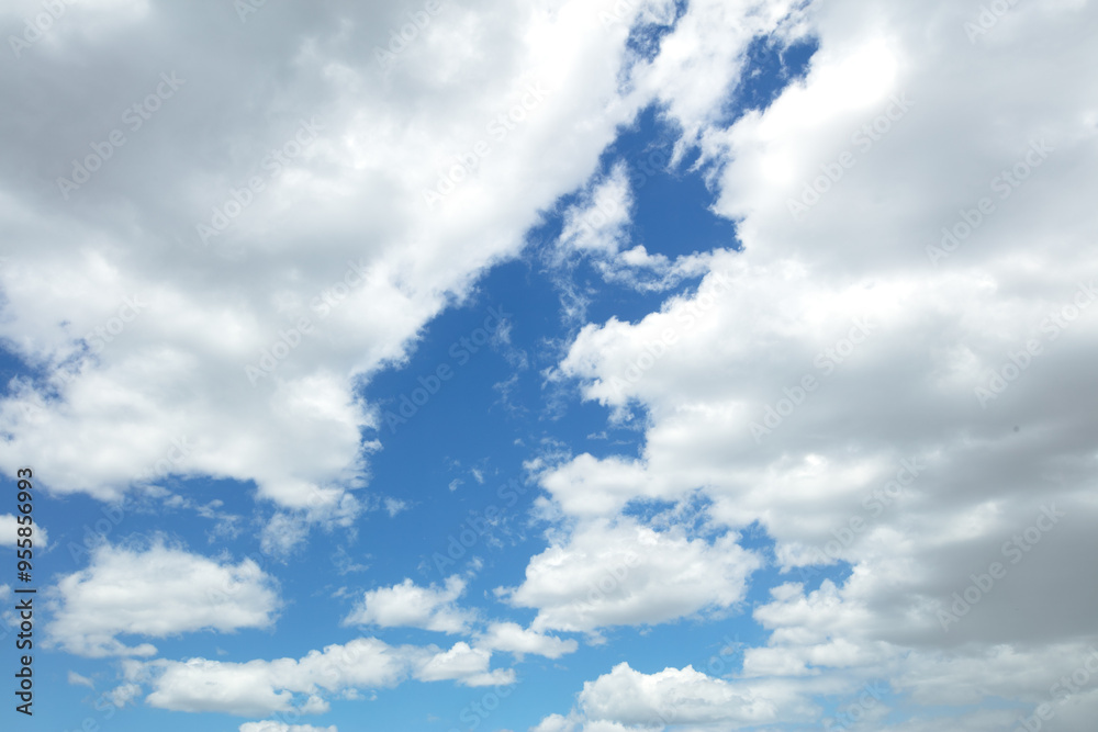 Natural background blue sky and white clouds Natural background blue sky and white clouds