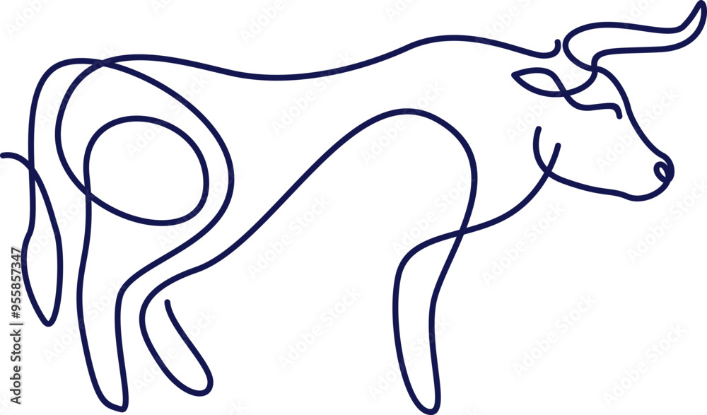 Obraz premium Line Art Animal Illustration