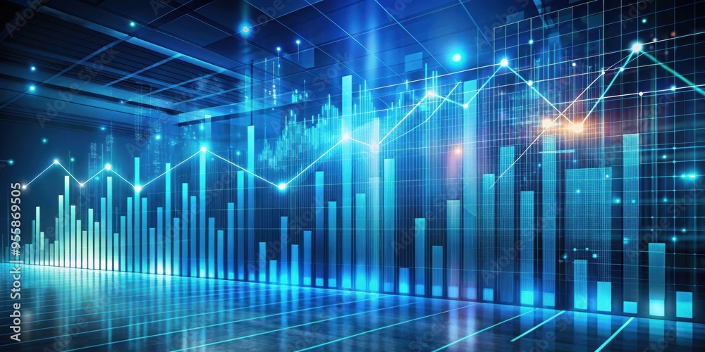 Digital abstract business background with data graph in a digital space, digital, abstract, business, background Digital abstract business background with data graph in a digital space, digital, abstract, business, background