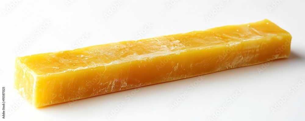 a stick of margarine with measurement markings, perfect for baking, rich yellow tones, isolated on white background a stick of margarine with measurement markings, perfect for baking, rich yellow tones, isolated on white background