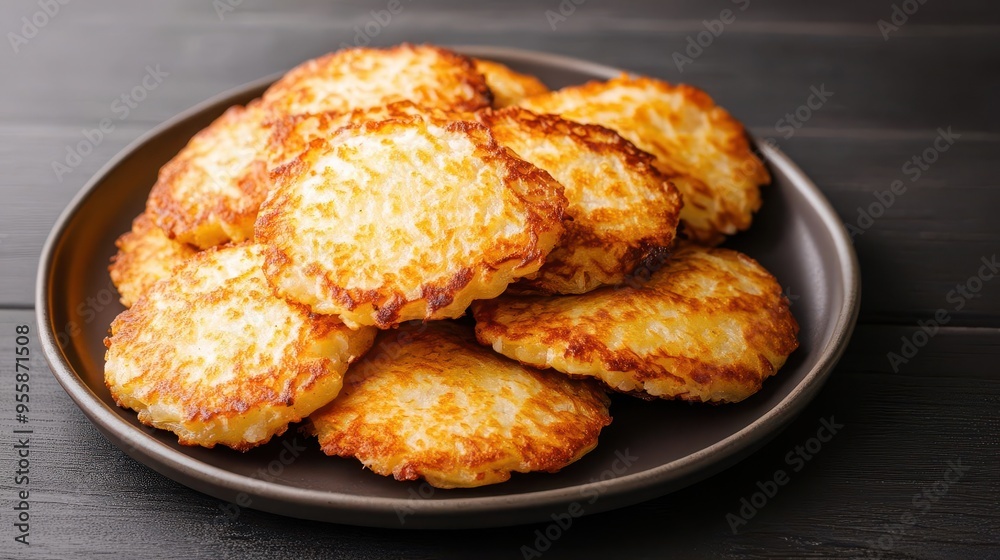 A plate of Thai coconut pancakes kanom krok, softly lit to enhance the crispy texture, coconut pancakes, studio lighting, crispy A plate of Thai coconut pancakes kanom krok, softly lit to enhance the crispy texture, coconut pancakes, studio lighting, crispy