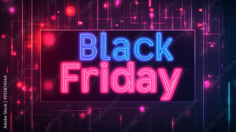 Abstract geometric pattern in neon colors with the text
Abstract geometric pattern in neon colors with the text