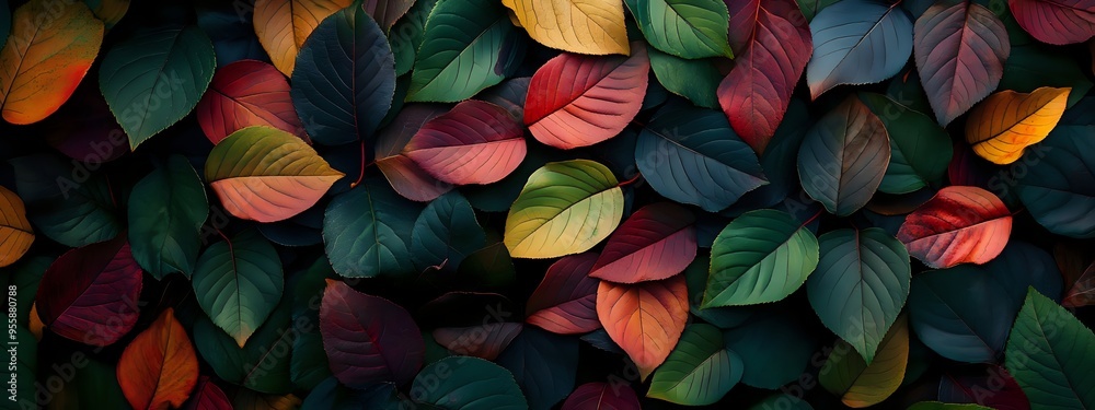 Autumn Leaves in Vibrant Hues, A Stunning Display of Nature's Palette Autumn Leaves in Vibrant Hues, A Stunning Display of Nature's Palette