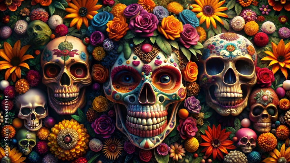 skull and bones, Halloween and day of the dead
skull and bones, Halloween and day of the dead