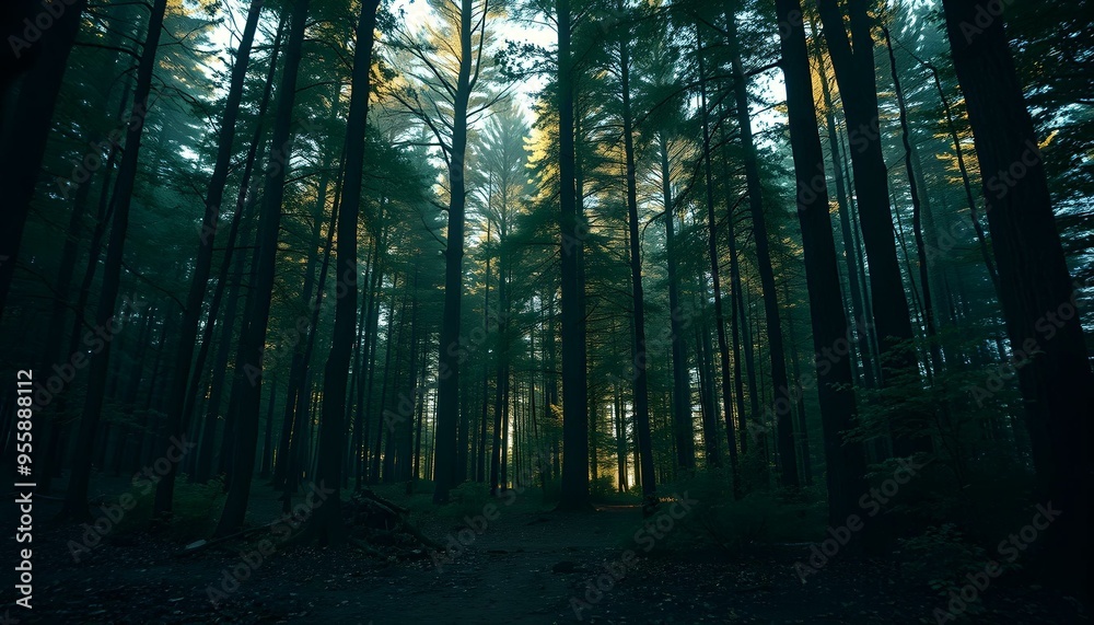 Obraz premium Enchanted Forest Light