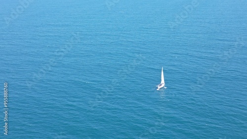 yacht in the sea