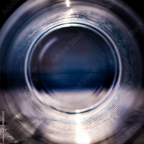 Abstract line background with circles