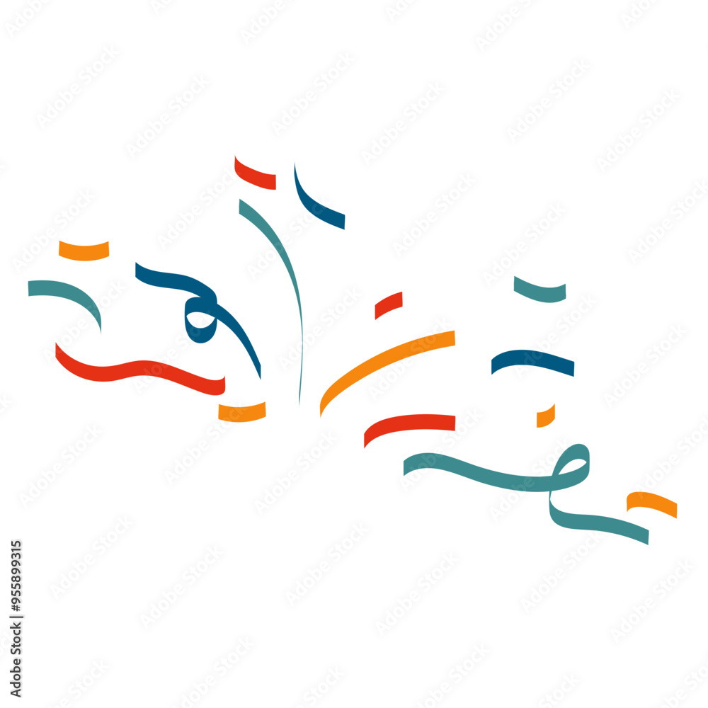 Colorful Simple Confetti Party Colorful Simple Confetti Party