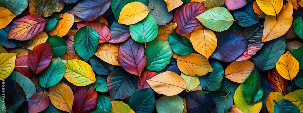 Autumn Leaves in Vibrant Hues: A Symphony of Color and Texture Autumn Leaves in Vibrant Hues: A Symphony of Color and Texture