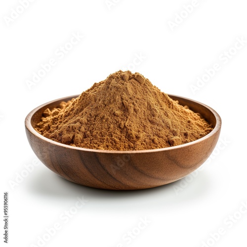 Garam masala powder, mix masala isolated on a white background