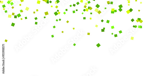 Colorful confetti and tinsel explosion frame illustration on a transparent background. Carnival elements vector for a birthday celebration background. Multicolor confetti and tassel frame vector